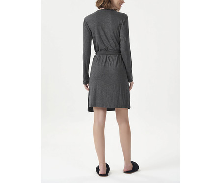 Robe Manga Longa Cinza | WestwingNow