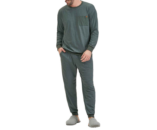 Pijama Masculino Manga Longa Verde, Verde | WestwingNow