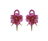 Brinco Rose Spikes Trio Pink - 4,5X8cm | WestwingNow