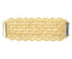 Bracelete em Cristal Escamas Crochê Dourado Gold, Dourado | WestwingNow