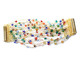 Bracelete de Fios Colorful Gold, Dourado | WestwingNow