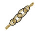 Bracelete Minerva Preto - 4X17,5cm, Dourado | WestwingNow