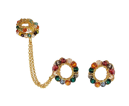 Brinco Earcuff Corrente Colorful Gold | WestwingNow