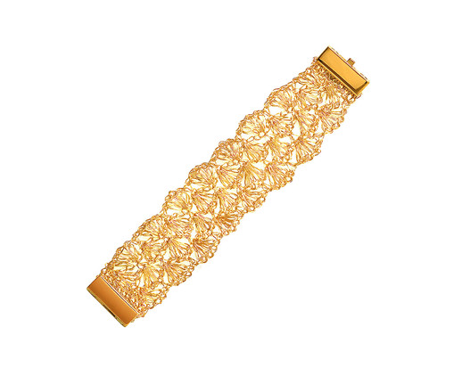 Bracelete Escamas Gold, Dourado | WestwingNow