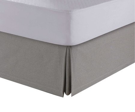 Saia para Cama Box Caiobá Prata