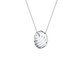 Colar Oval Frisado Banhado a Ródio Branco - 45cm, multicolor | WestwingNow