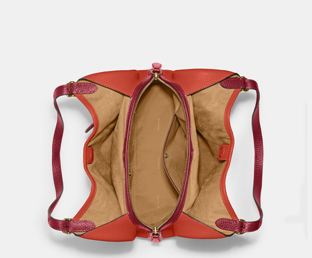 Bolsa Lori Shoulder In Colorblock Red Orange Multi | WestwingNow