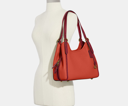 Bolsa Lori Shoulder In Colorblock Red Orange Multi | WestwingNow