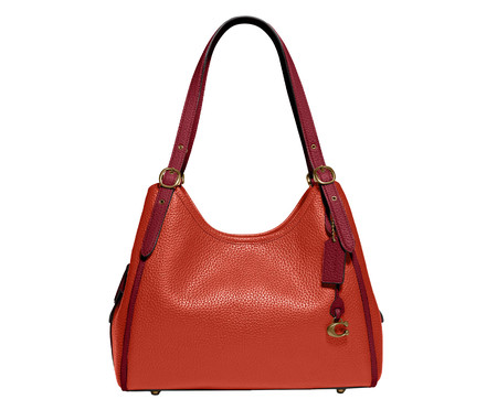 Bolsa Lori Shoulder In Colorblock Red Orange Multi | WestwingNow