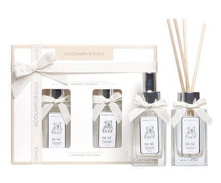 Kit Óleo Difusor e Perfume para Ambientes Acqua Aroma Bebê | Westwing
