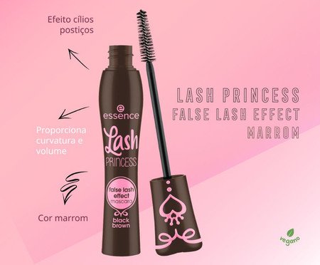 Máscara de Cílios Lash Princess False Lash Effect Essence Marrom - 12ml | Westwing