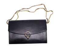 Bolsa Crossbody Quadrada de Couro Preto | WestwingNow