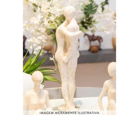 Adorno Casal Abraçado - Creme | Westwing