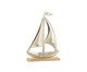 Adorno Barco em Alumínio com Base em Madeira II, silver or metallic | WestwingNow