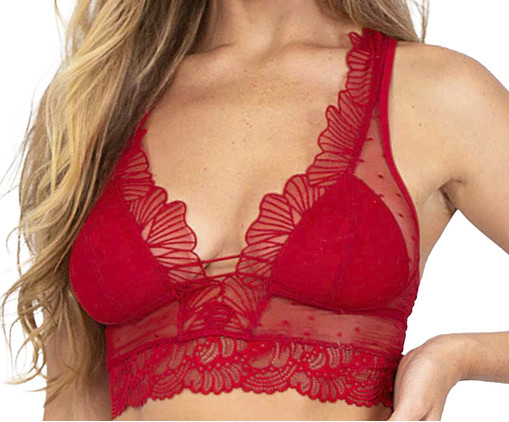 Bralette sem Bojo Rouge, Vermelho | WestwingNow