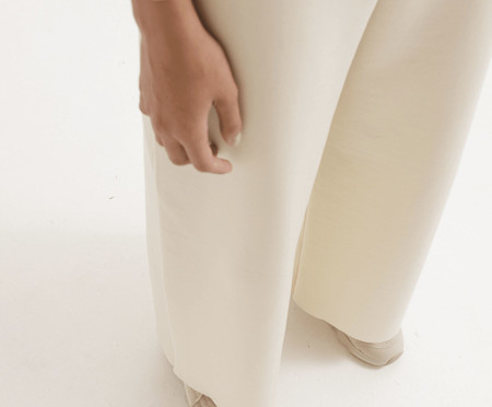 Calça Wide Leg Off White | WestwingNow