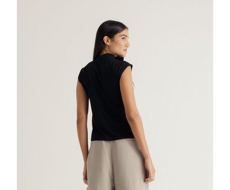 Blusa High Neck Tank Preto | Westwing