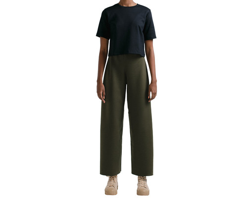 Boxy Cropped Preta, Preto | WestwingNow