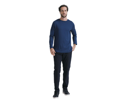 Tech T-Shirt Long Sleeve Masculino Azul, Azul | WestwingNow