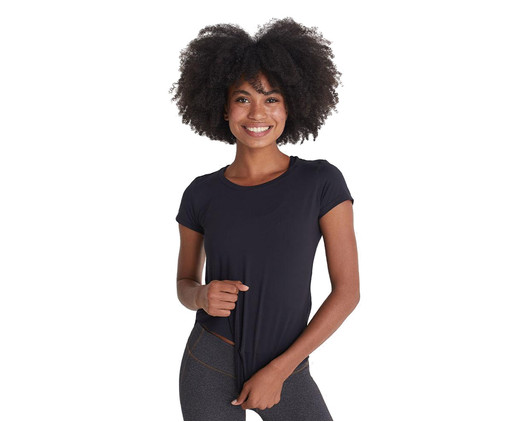 T-Shirt Feminina Sportee Preta, Preto | WestwingNow