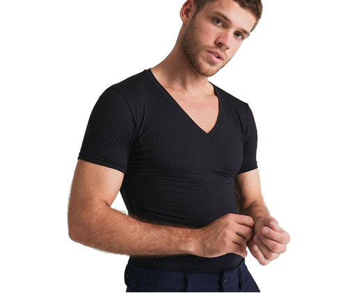 Undershirt Anti Suor Preta, Preto | WestwingNow