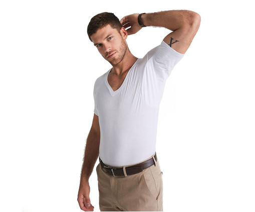 Undershirt V Anti Suor Branca, Branco | WestwingNow