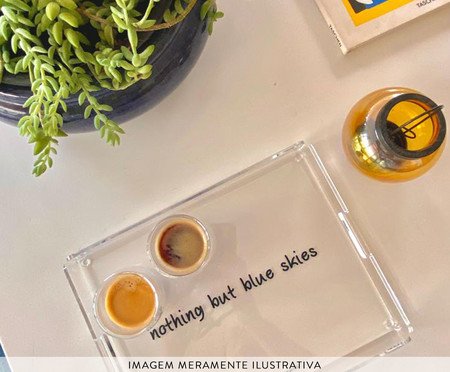 Bandeja Nothing But Blue Skies - 28X22X4cm | Westwing