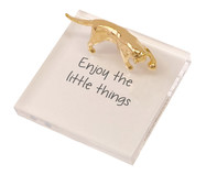 Peso de Papel Enjoy The Little Things Gato Gold | WestwingNow