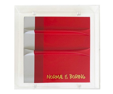 Quadro Normal Is Boring - 21X21X4cm | Westwing