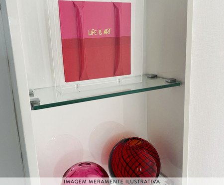 Quadro Life Is Art - 21X21X4cm | Westwing