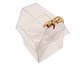 Adorno Caixa Casinha Gato Gold - 9X11X9cm, Transparente | WestwingNow