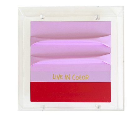 Quadro Live In Color - 21X21X4cm | Westwing