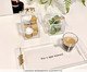 Bandeja Gato Gold - 28X12X2,5cm, Transparente | WestwingNow