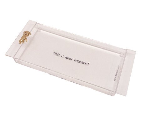 Bandeja Gato Gold - 28X12X2,5cm | Westwing
