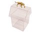 Caixa Casinha Gato Gold - 9X15X9cm, Transparente | WestwingNow