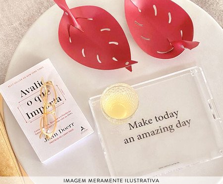 Bandeja Make Today An Amazing Day - 28X22X4cm | Westwing