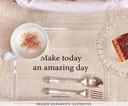Bandeja Make Today An Amazing Day - 28X22X4cm | Westwing
