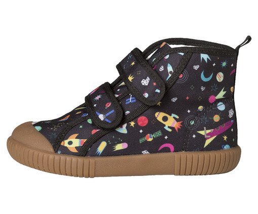 Tênis Cano Alto Luca Corrida Espacial Collab Mooui Preto, black | WestwingNow