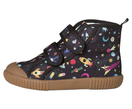 Tênis Cano Alto Luca Corrida Espacial Collab Mooui Preto