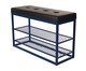 Sapateira Banco Sion Duo Estofado II - Preto e Azul, blue | WestwingNow