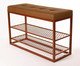 Sapateira Banco Sion Duo Estofado II - Marrom e Terracota, Terracotta | WestwingNow