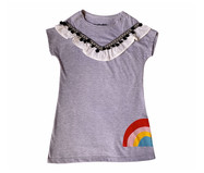 Camiseta Infantil com Babado Mescla | WestwingNow