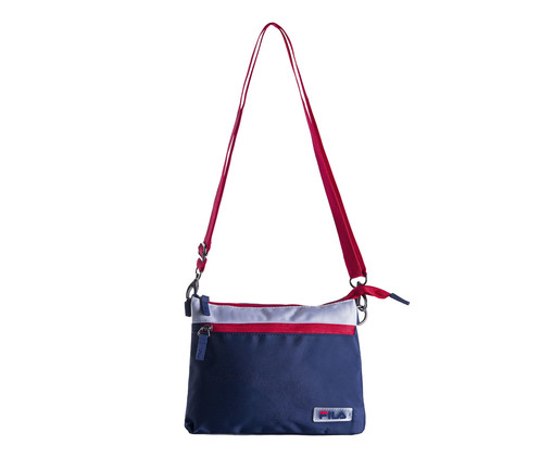 Bolsa Lateral Unisex Fila Legacy Marinho/Vermelho/Branca, Branco | WestwingNow