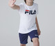 Camiseta Infantil Fila Letter Branca e Marinho, Branco | WestwingNow