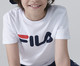 Camiseta Infantil Fila Letter Branca e Marinho, Branco | WestwingNow