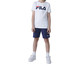 Camiseta Infantil Fila Letter Branca e Marinho, Branco | WestwingNow