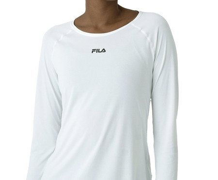 Camiseta ml Feminina Fila Bio Ii Off-White | Westwing