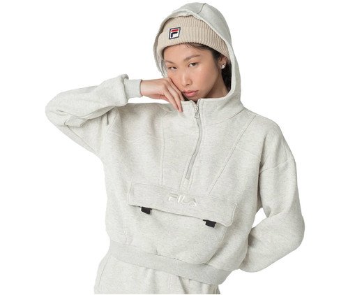 Casaco Feminino Fila Anorak Street Express Comfy Blend Off-White, Off White | WestwingNow