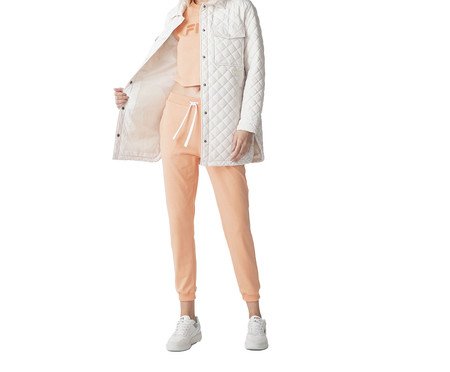 Jaqueta Feminina Fila Shacket Quilting Creme | Westwing