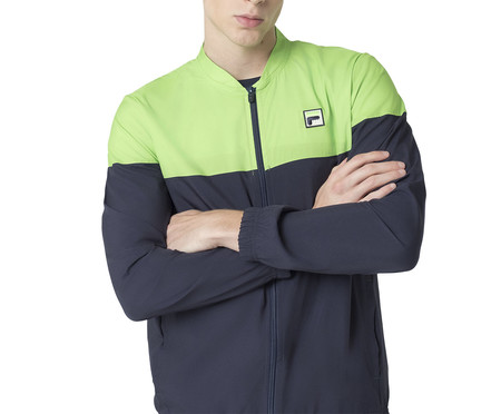 Jaqueta Masculina Fila Block Verde Chroma/Marinho | WestwingNow